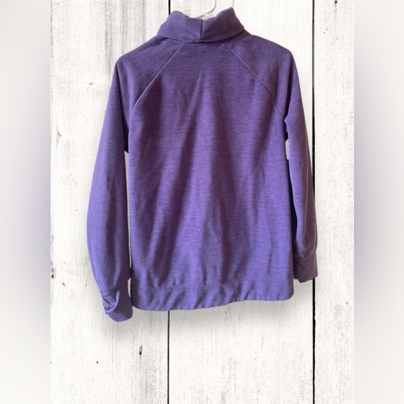 Old Navy Active Funnel Neck Micro Fleece Pullover Sweater Purple Womens Small - Picture 3 of 7